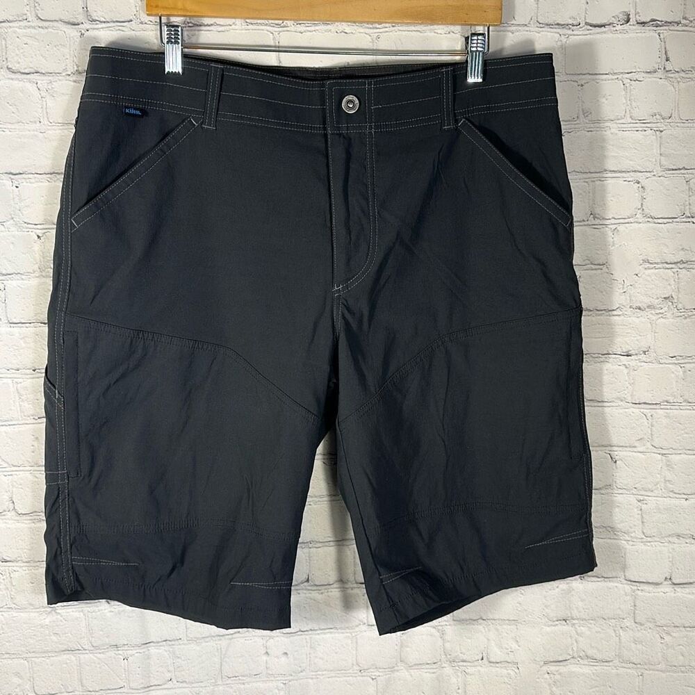 Kuhl  Cargo Utility Hiking Shorts Mens 38‎ Gray Outdoors Longer Length